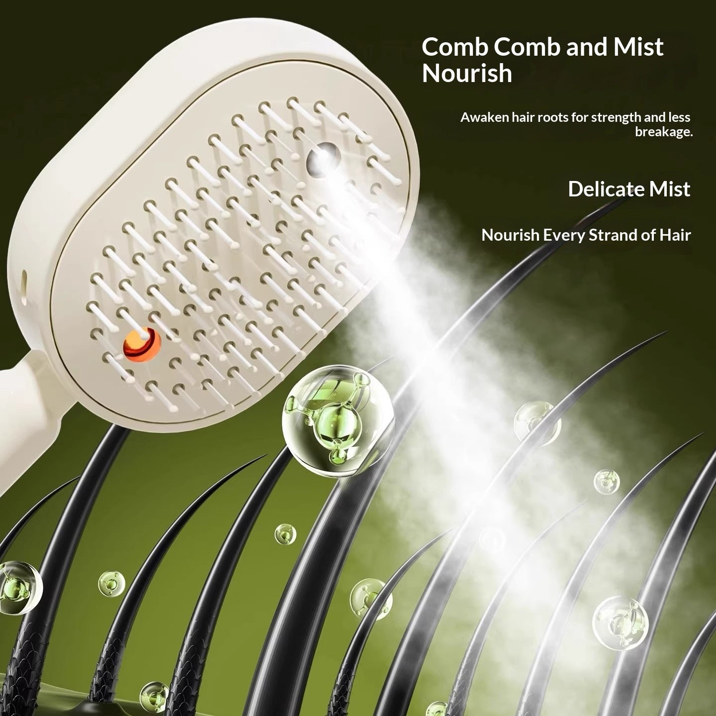 Brosse avec diffuseur pour cheveux - sans effort - ne brille pas