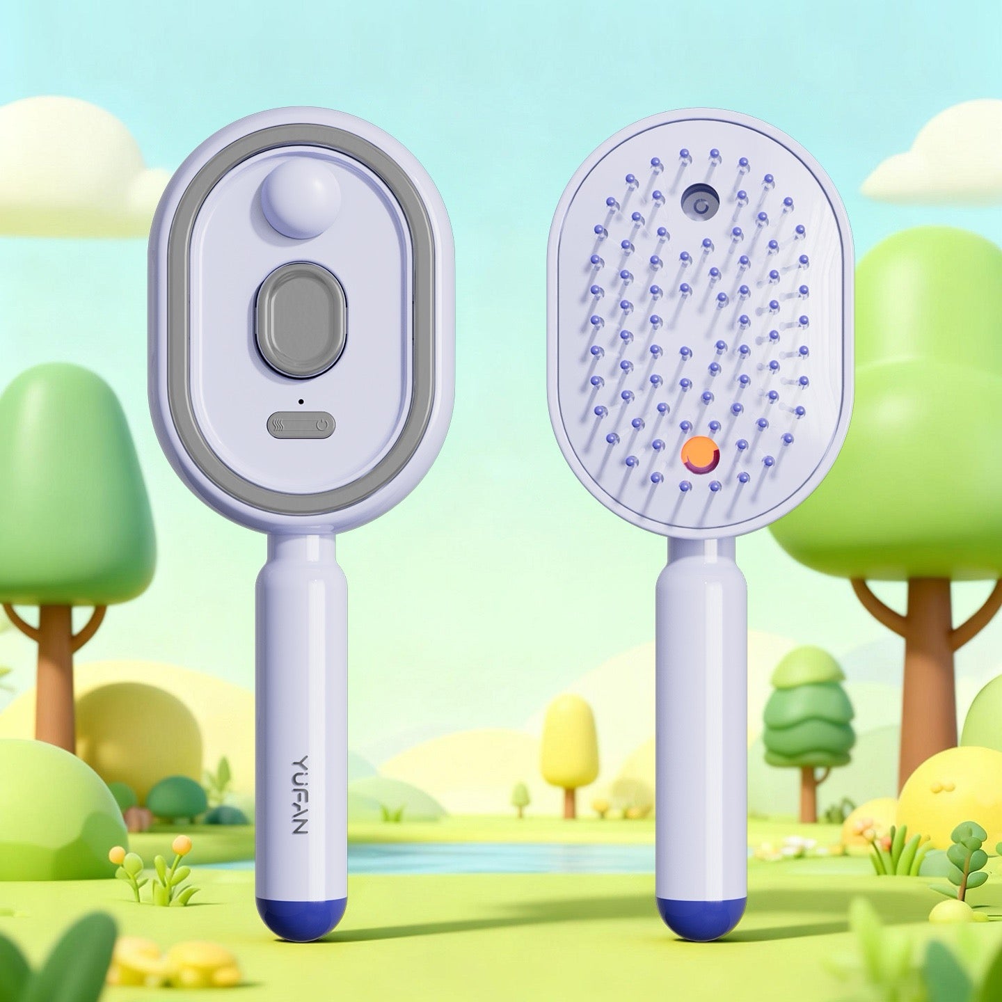 Brosse avec diffuseur pour cheveux - sans effort - ne brille pas