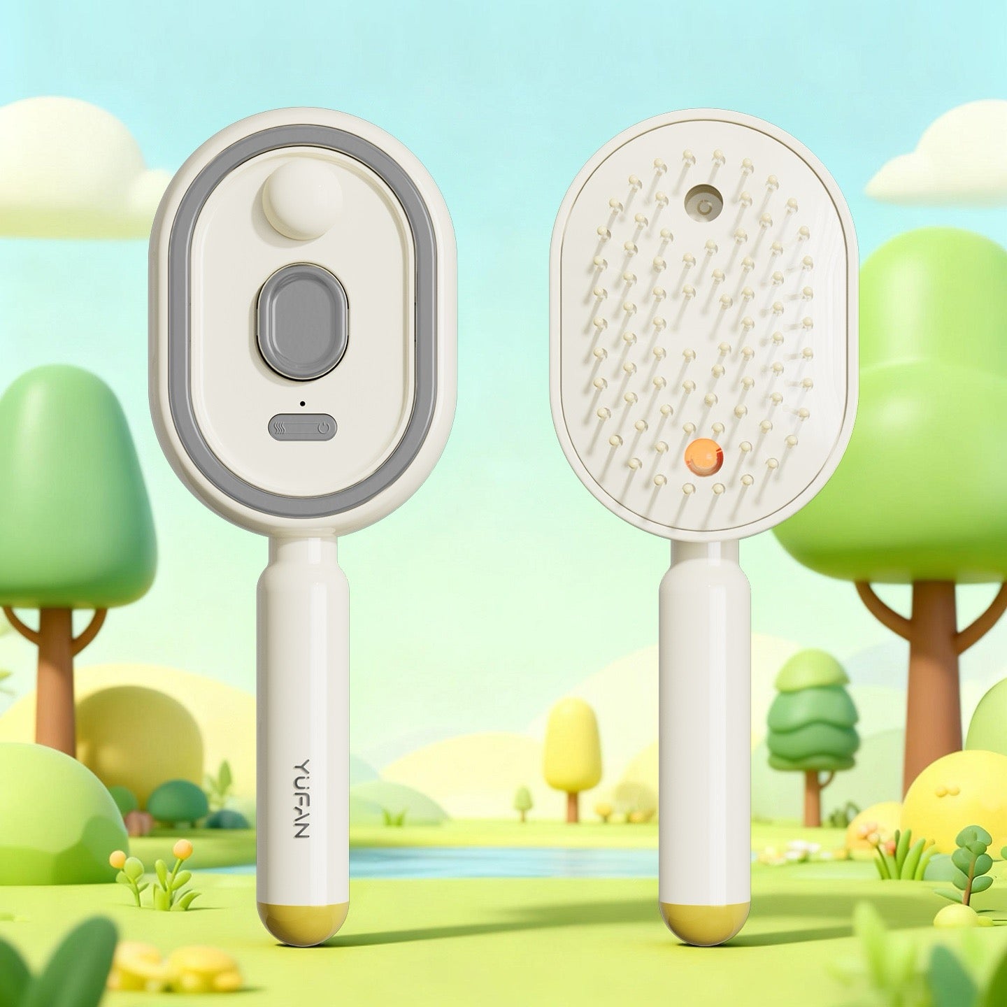 Brosse avec diffuseur pour cheveux - sans effort - ne brille pas